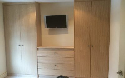 Fitted Solid Oak Wardrobes & Drawers in Gloucestershire