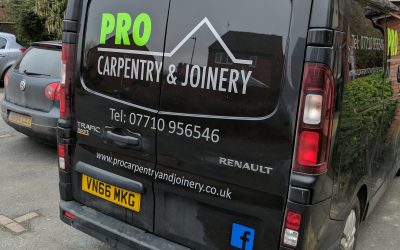 The van has its signwriting